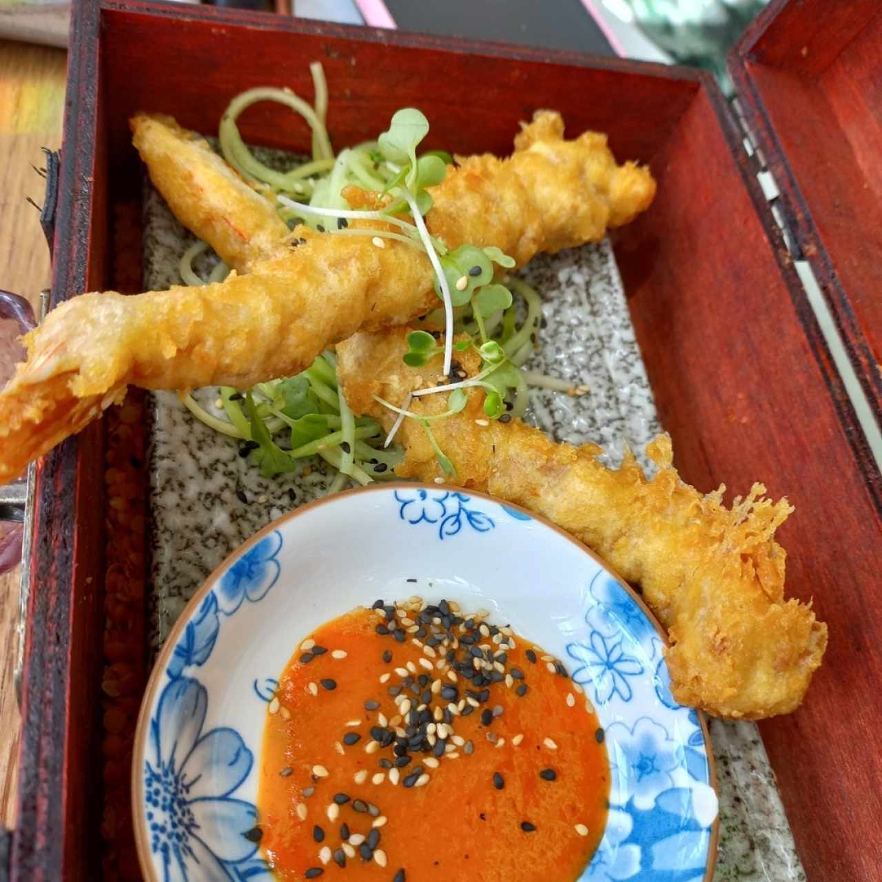 Langostinos apanados