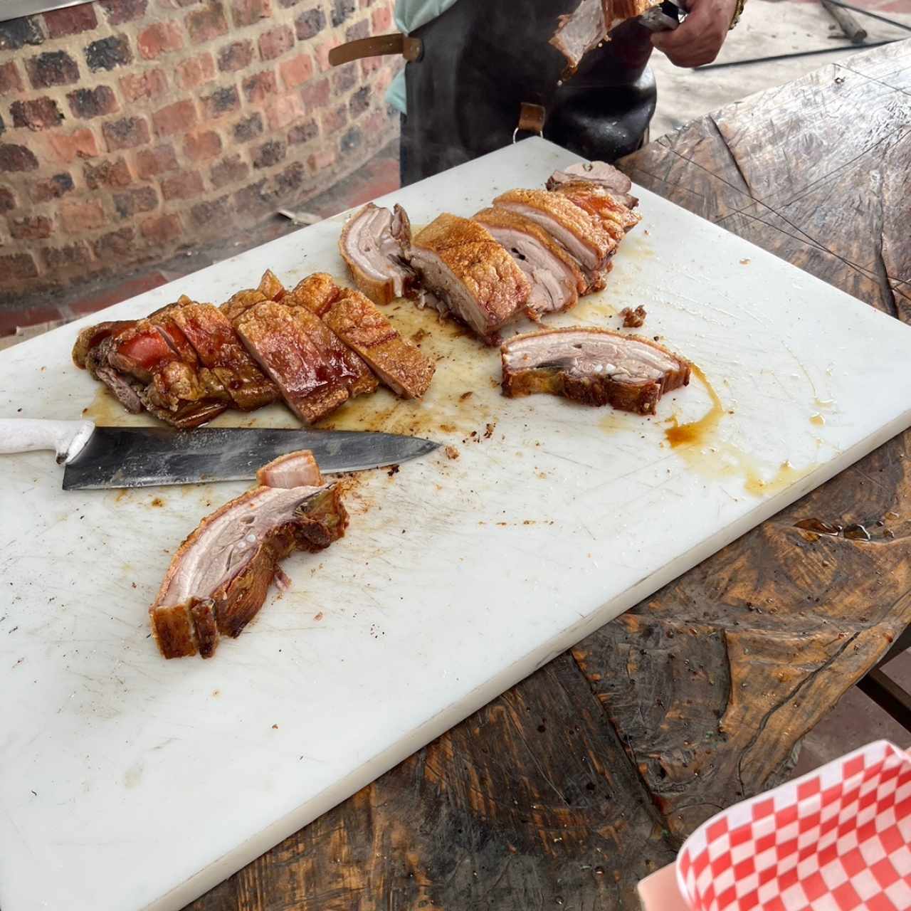 Costilla con chicharron
