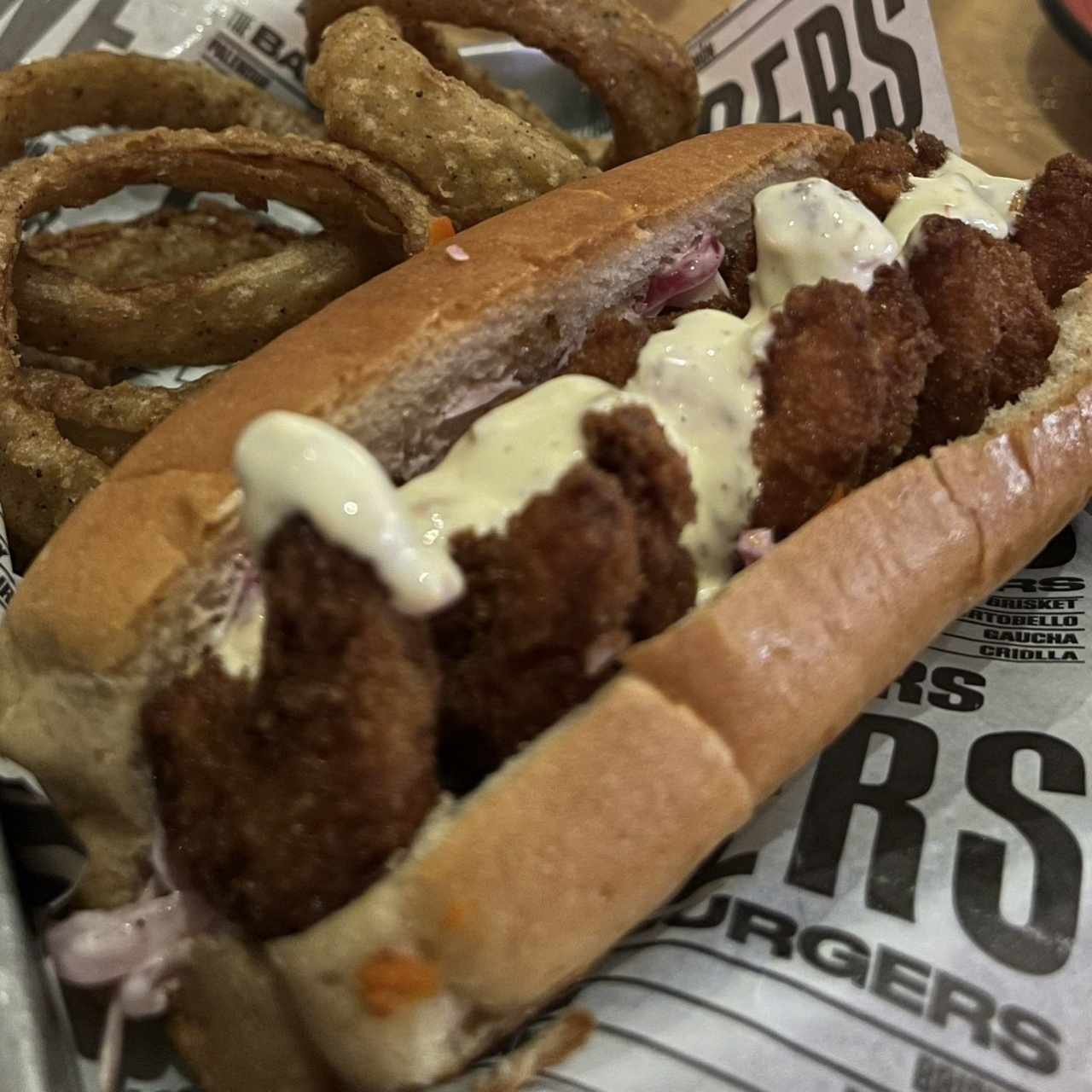 Hot dog de camarones