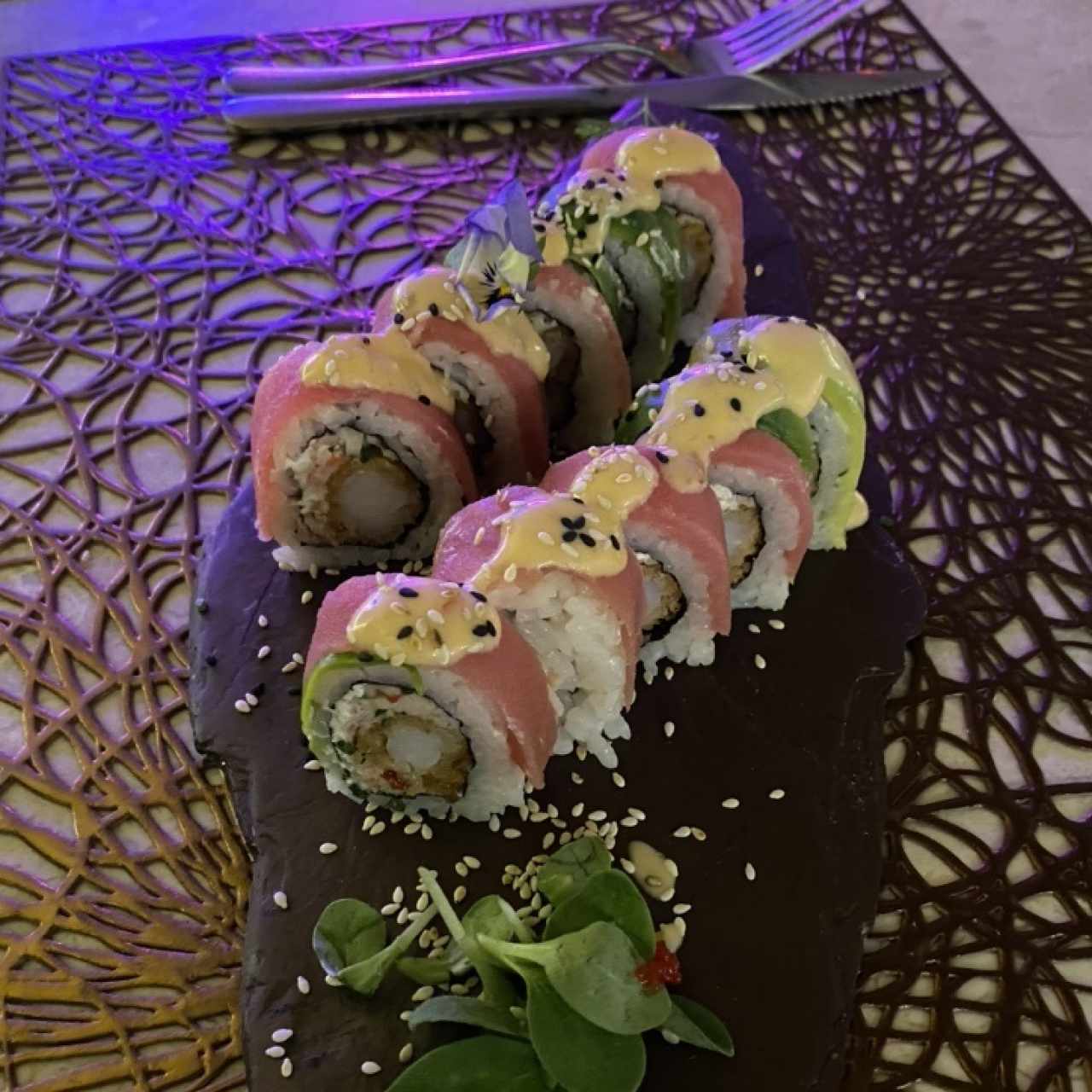 Matata Roll. Langostino y palmitos
