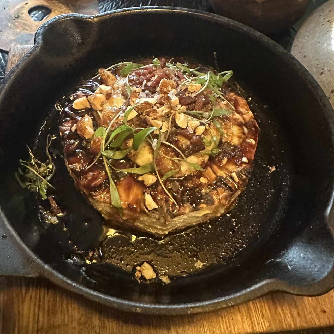 Piña con quesos