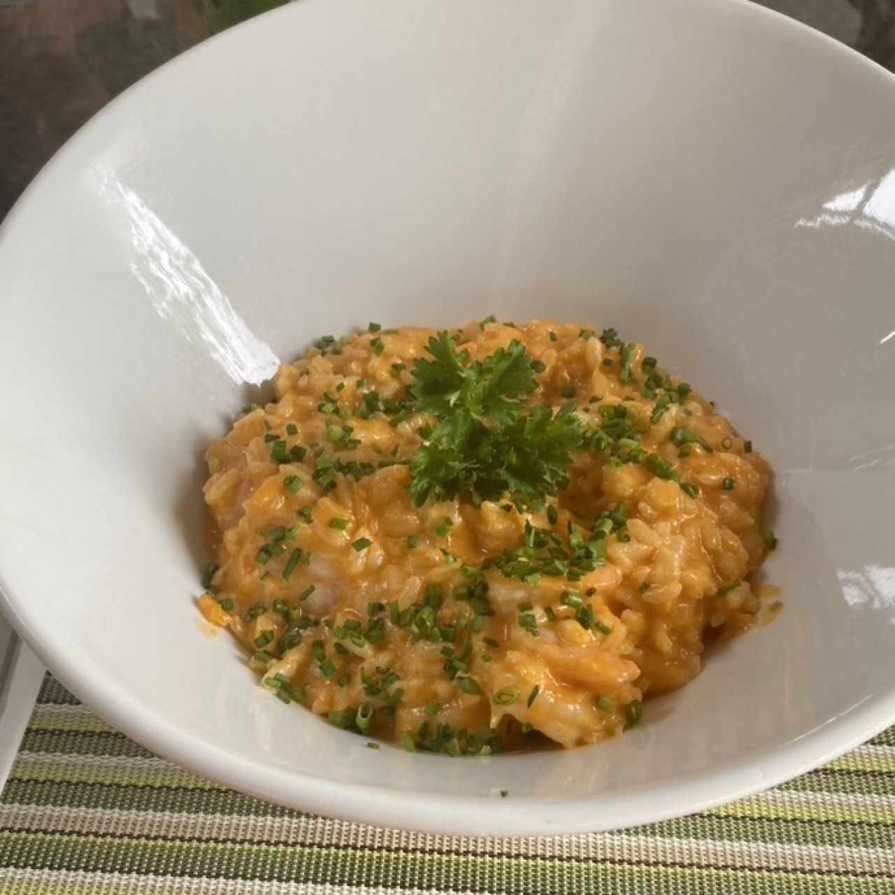 Risotto de camarones