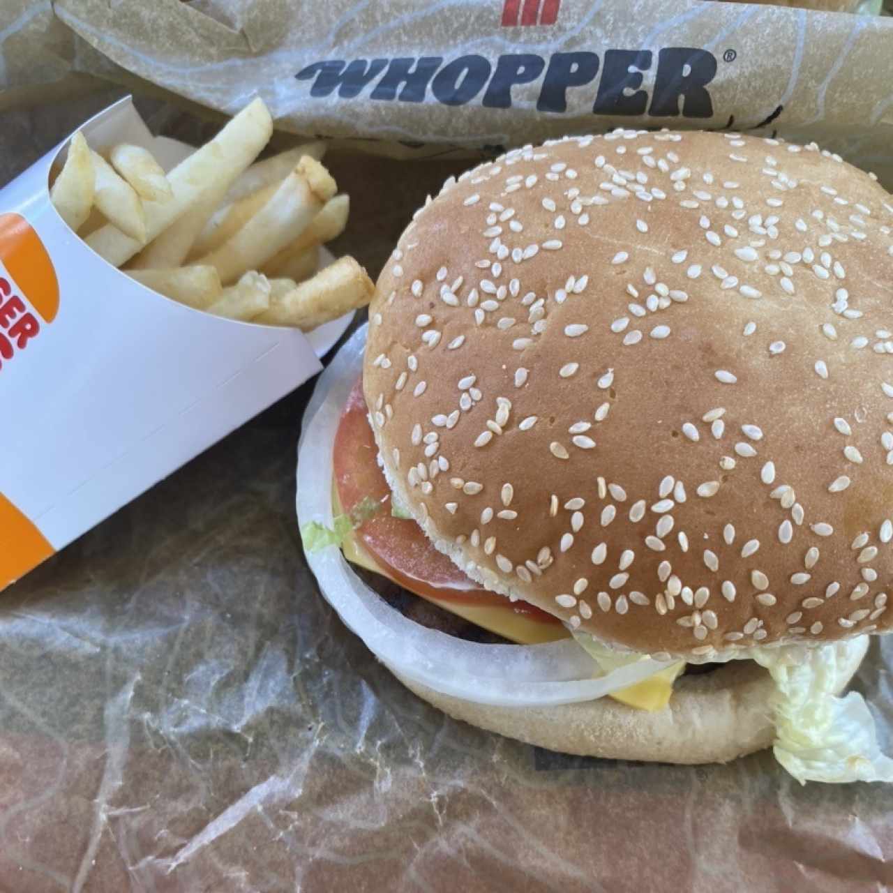 Whooper doble con queso