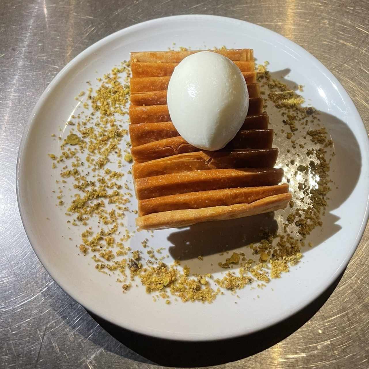 Baklava y pistacho