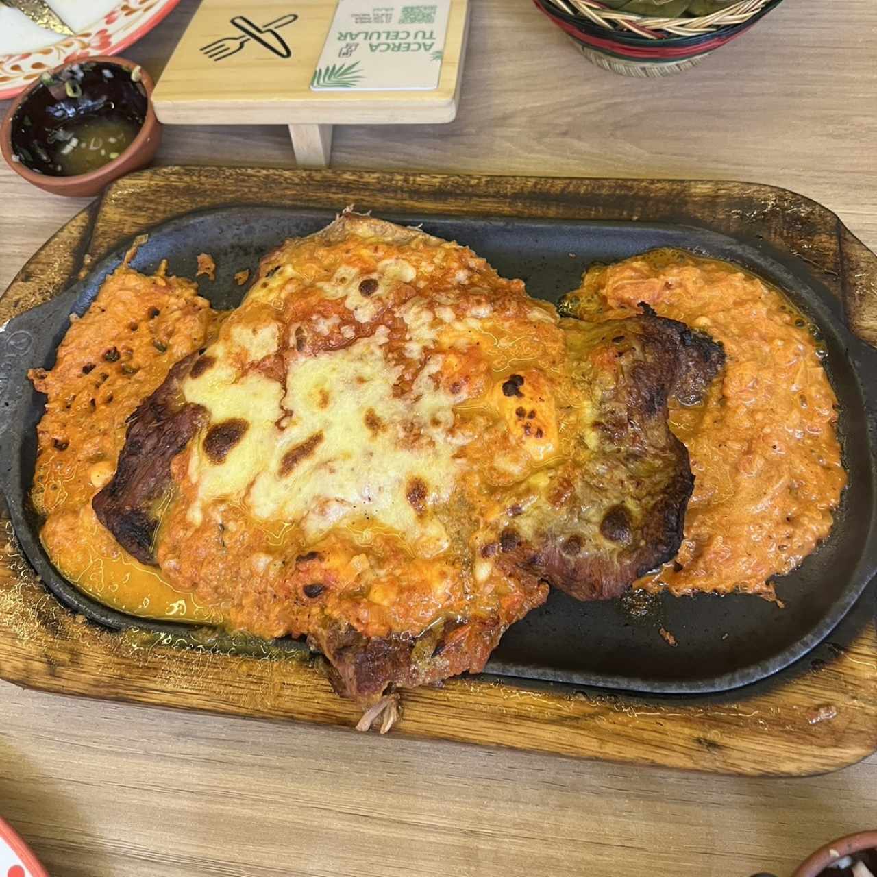Sobre barriga gratinada