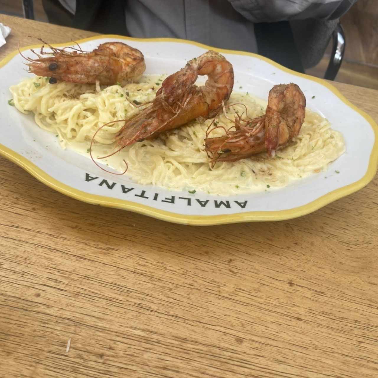 Gambas tagliatelli 
