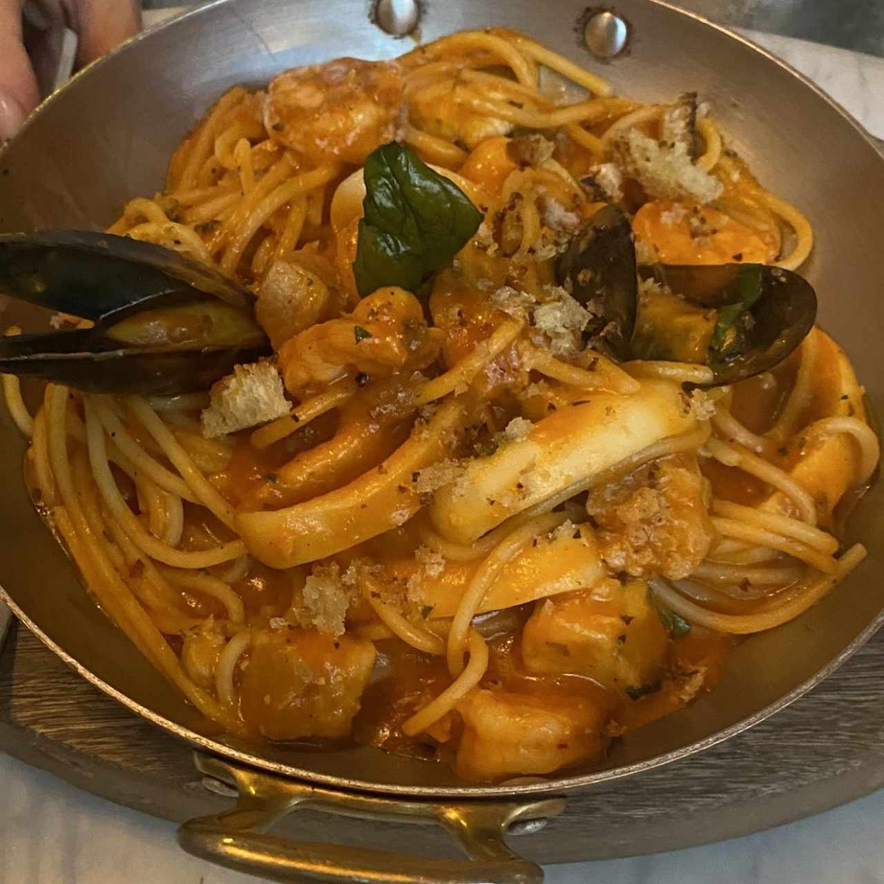 cappellini di frutti di mare