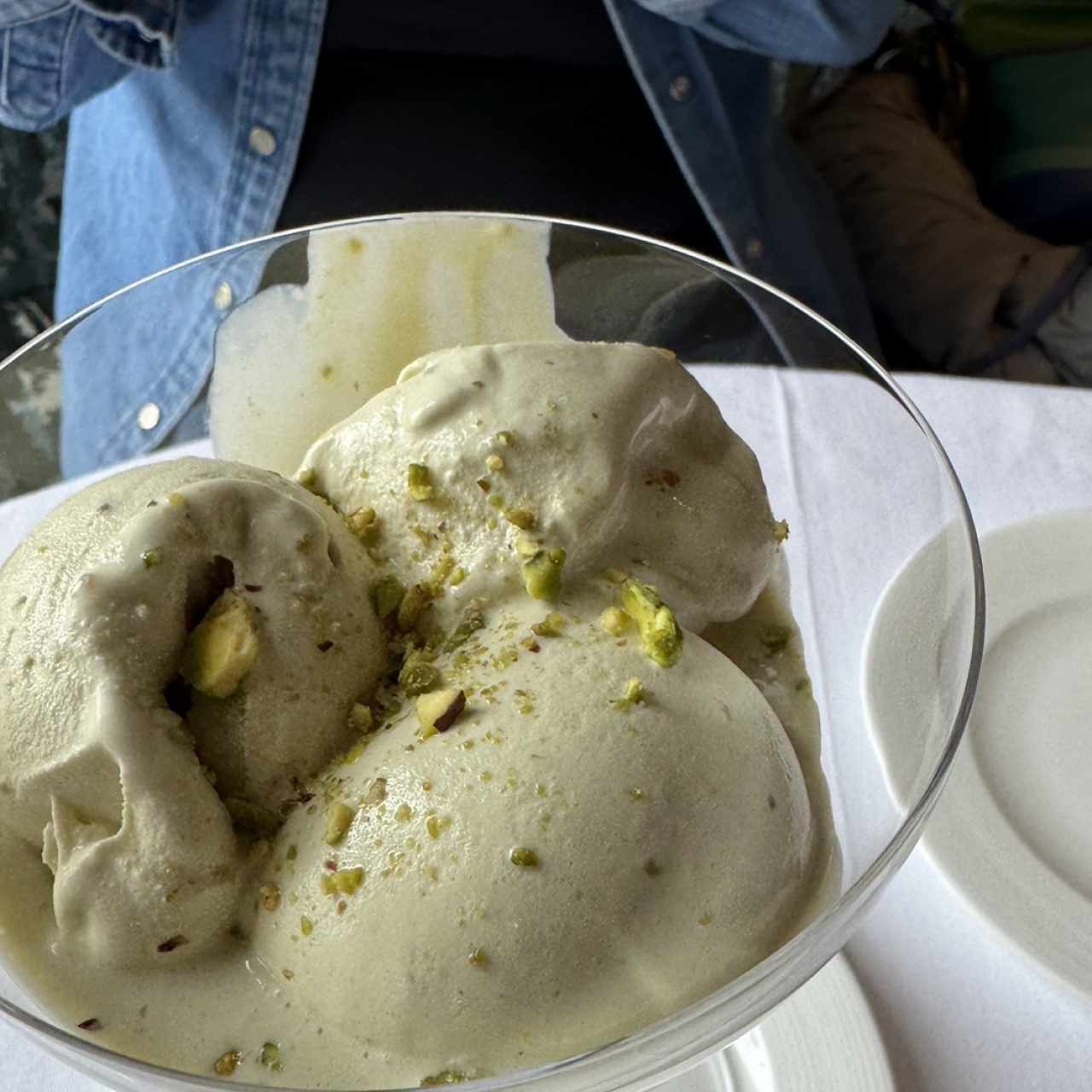 Helado de pistacho