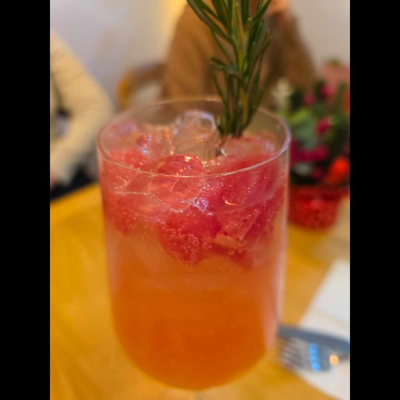 bebida frutos rojos