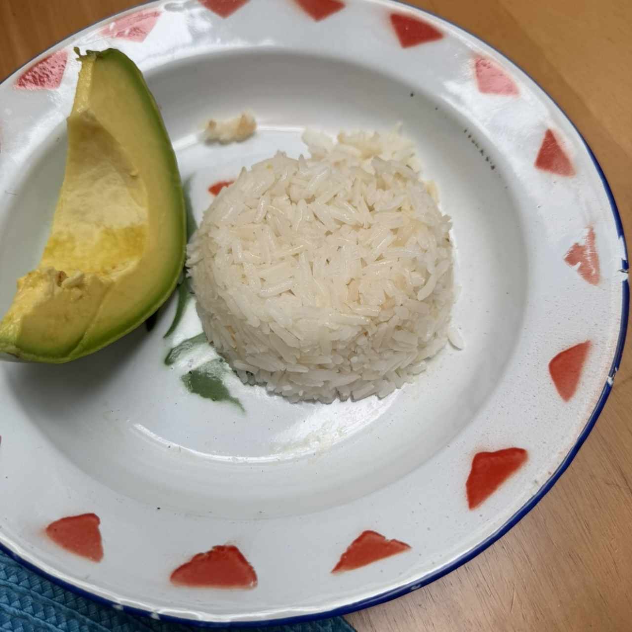 Arroz y aguacate 