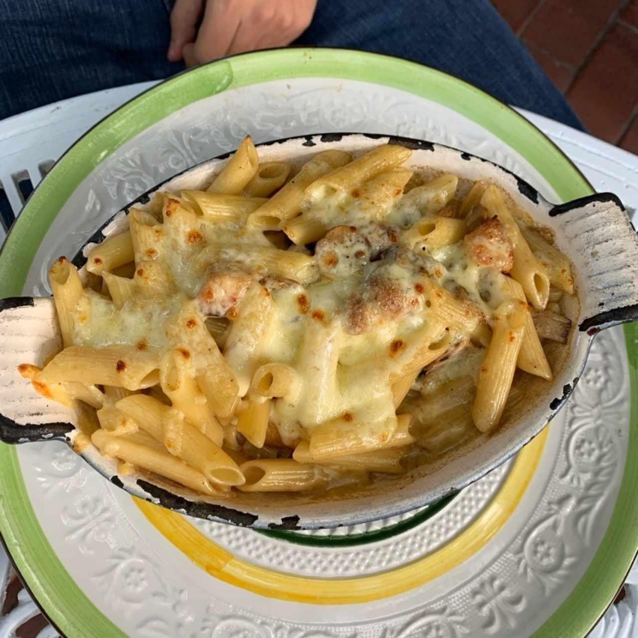 penne con pollo