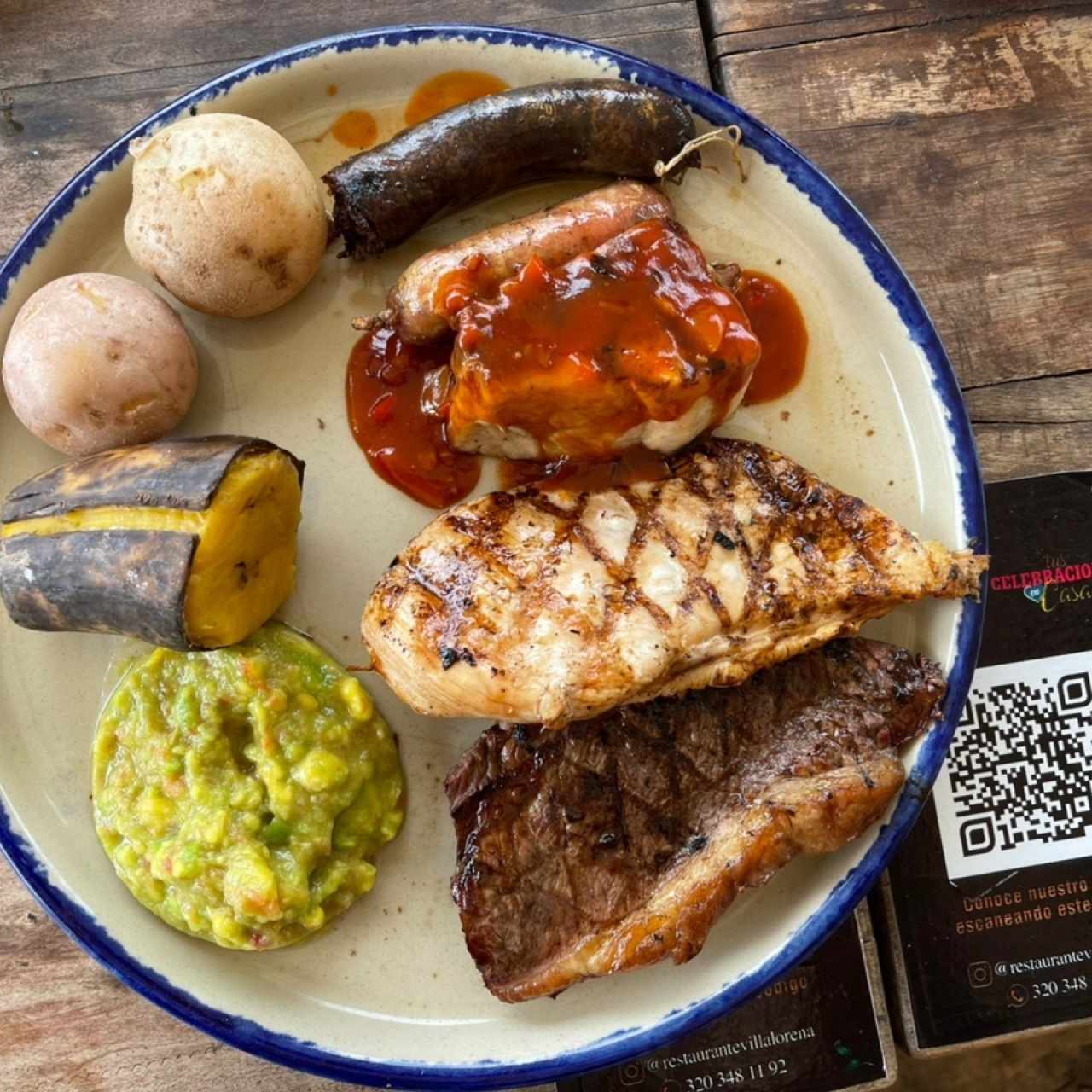 Parrillada de cinco carnes 