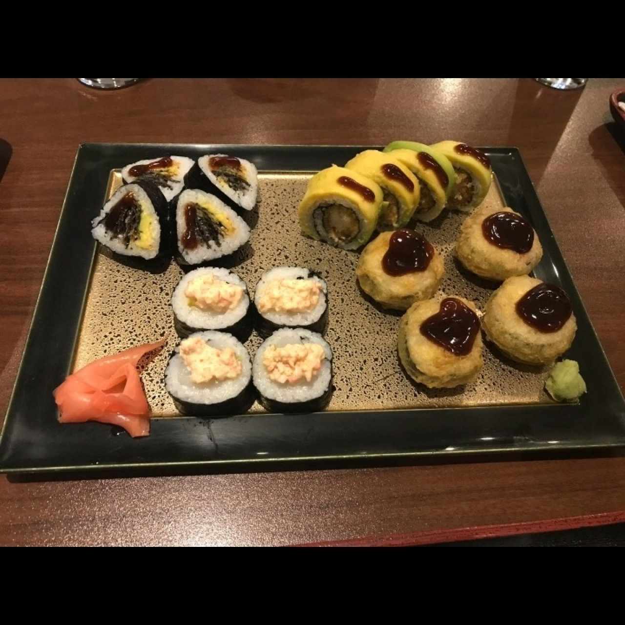 variedad de makis