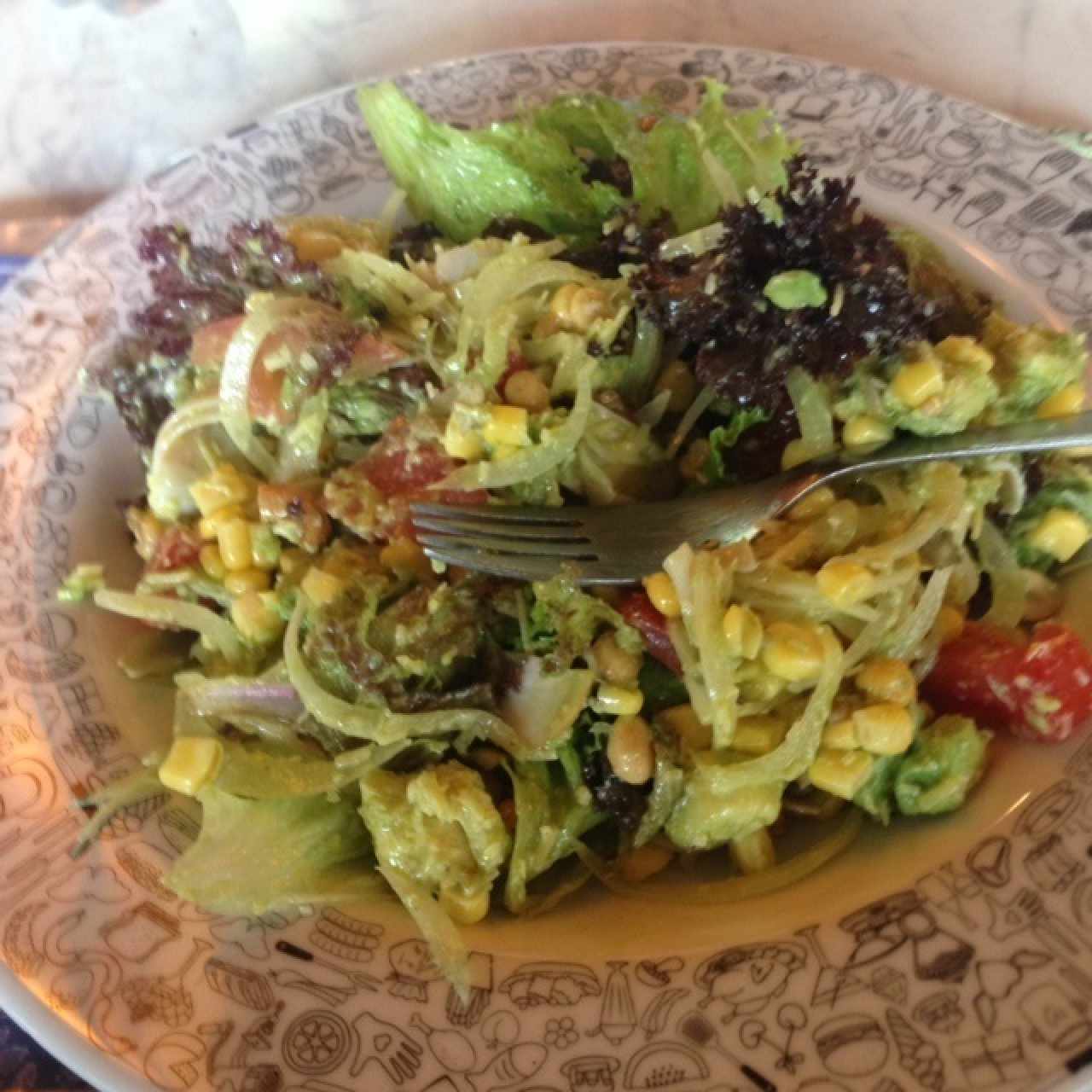 ensalada de la barra