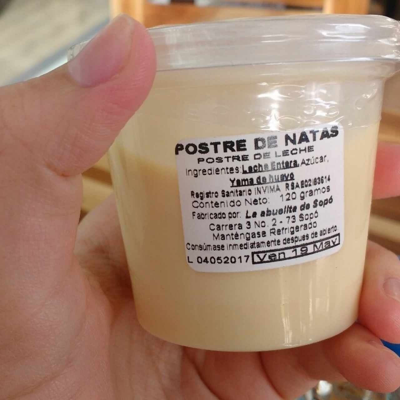 Postre de natas