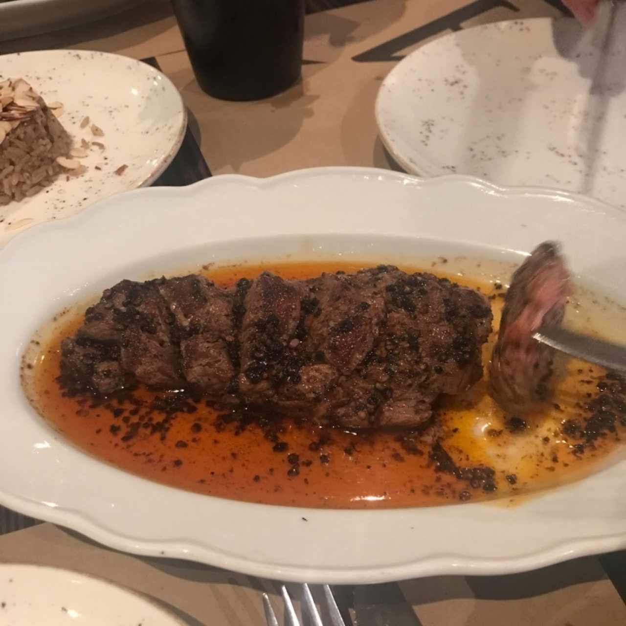 Lomito a la pimienta 