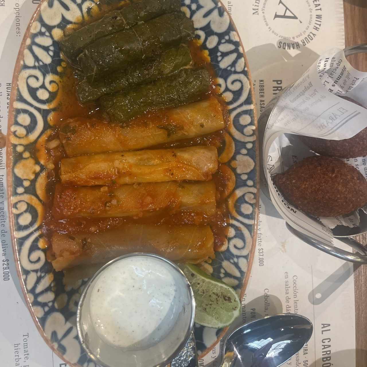 Rollos de parta y repollo