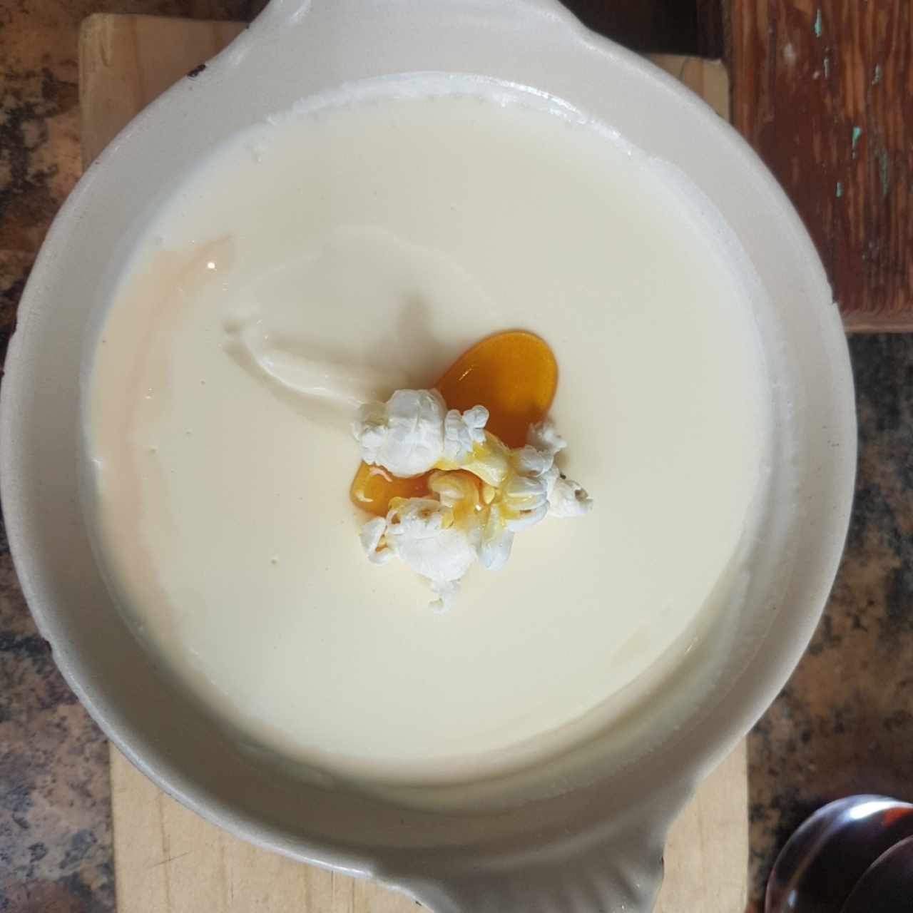 Postres - Panacotta de popcorn