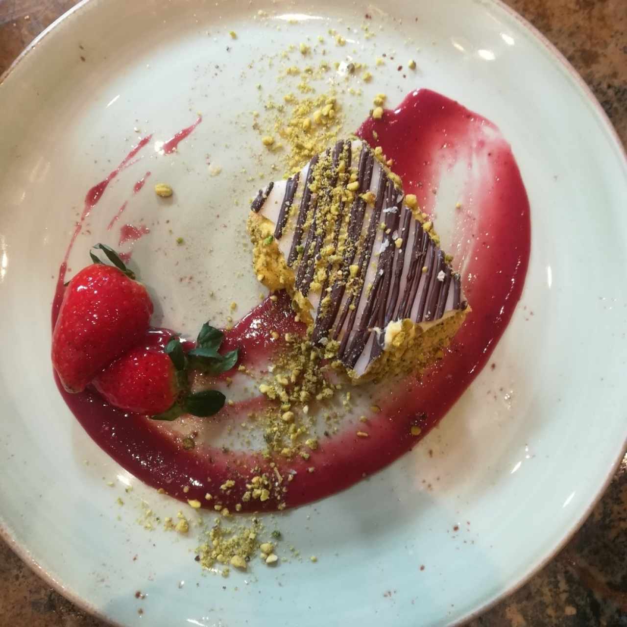 milhoja de pistacho
