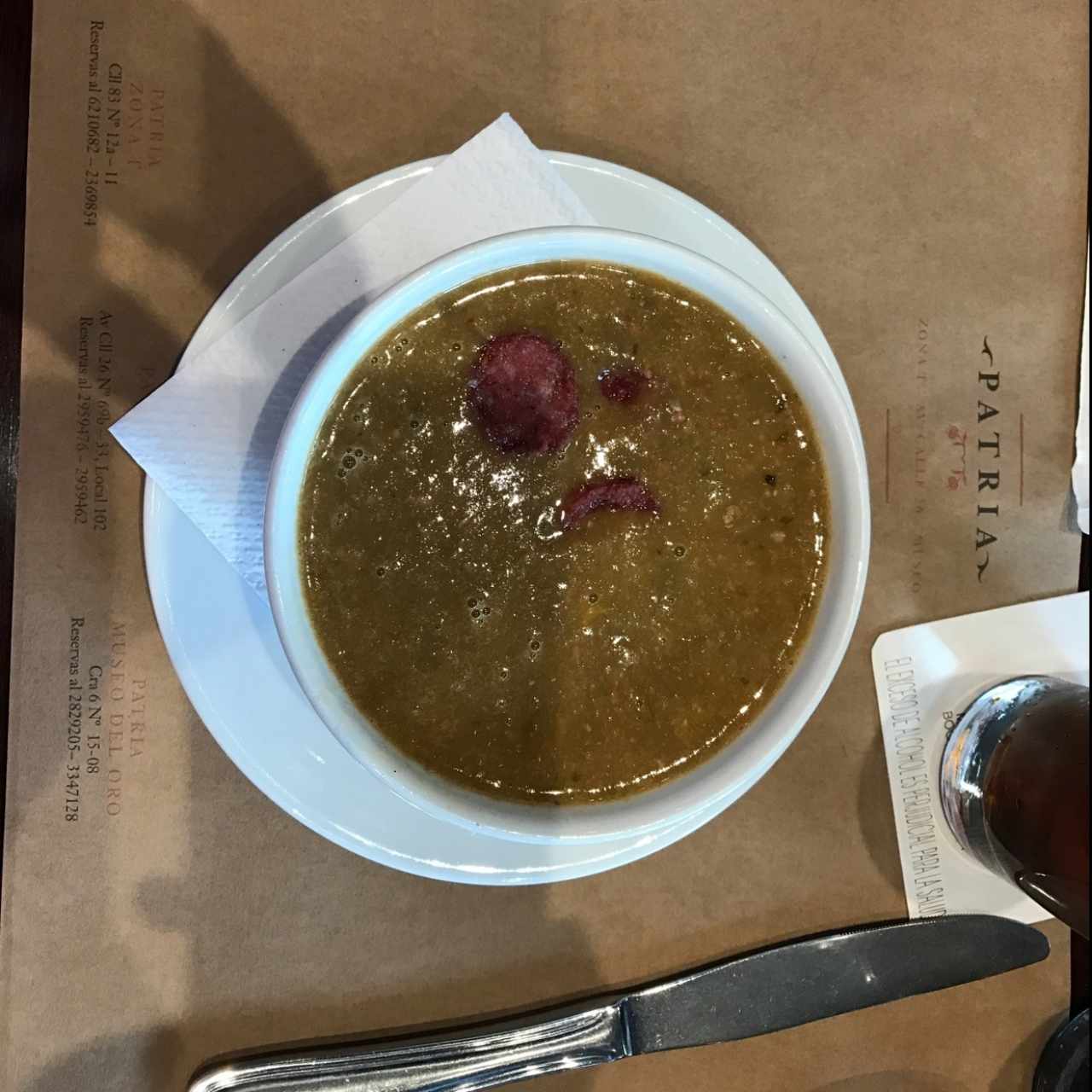Sopa de lentejas