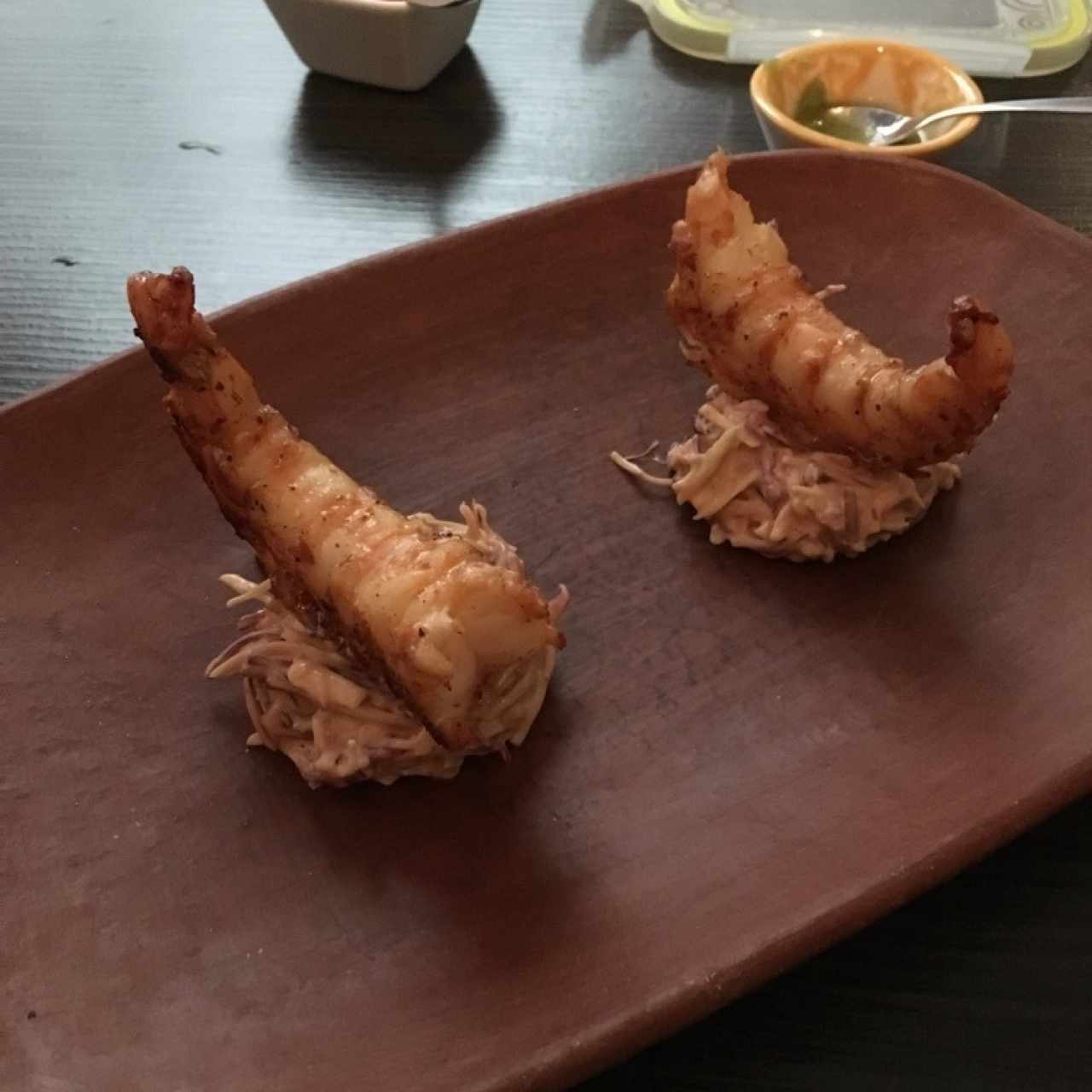 Taco de langostino