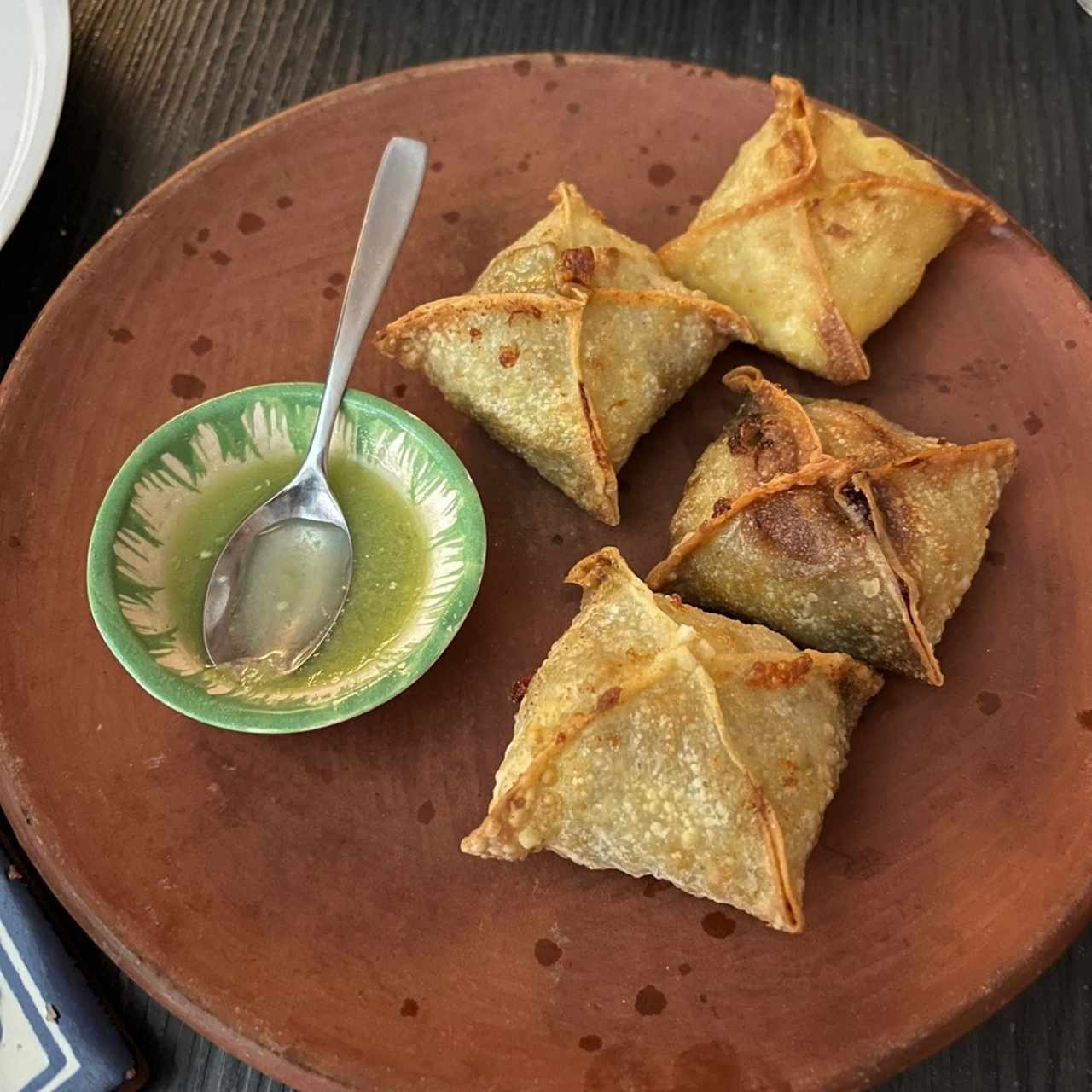 Dumplings de huitlacoche 