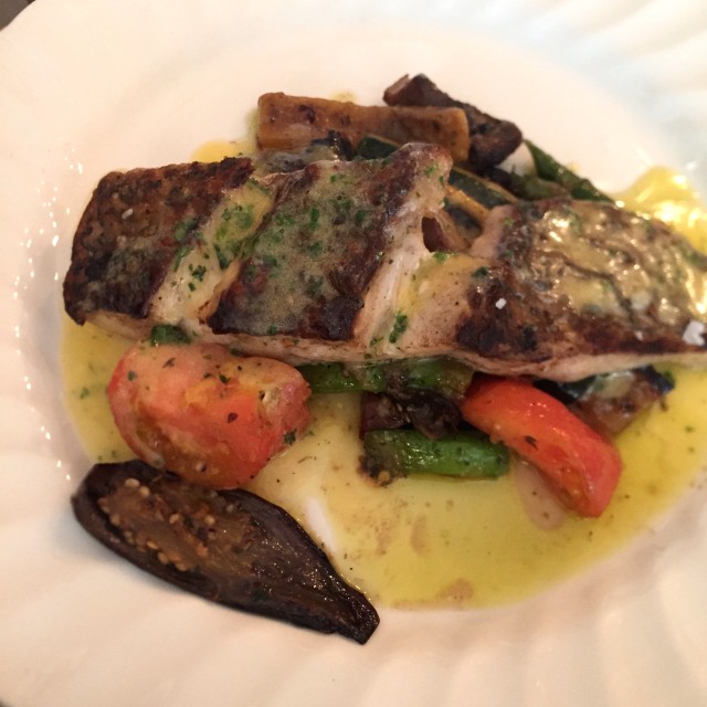 Pescado con verduras