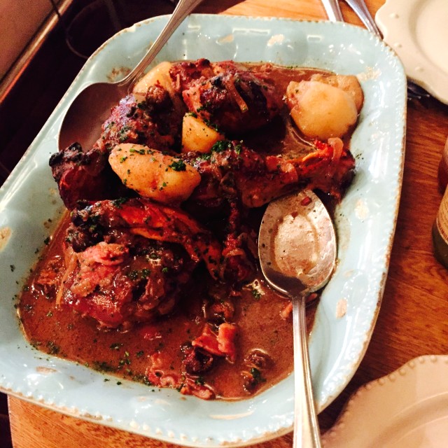 Pollo al vino