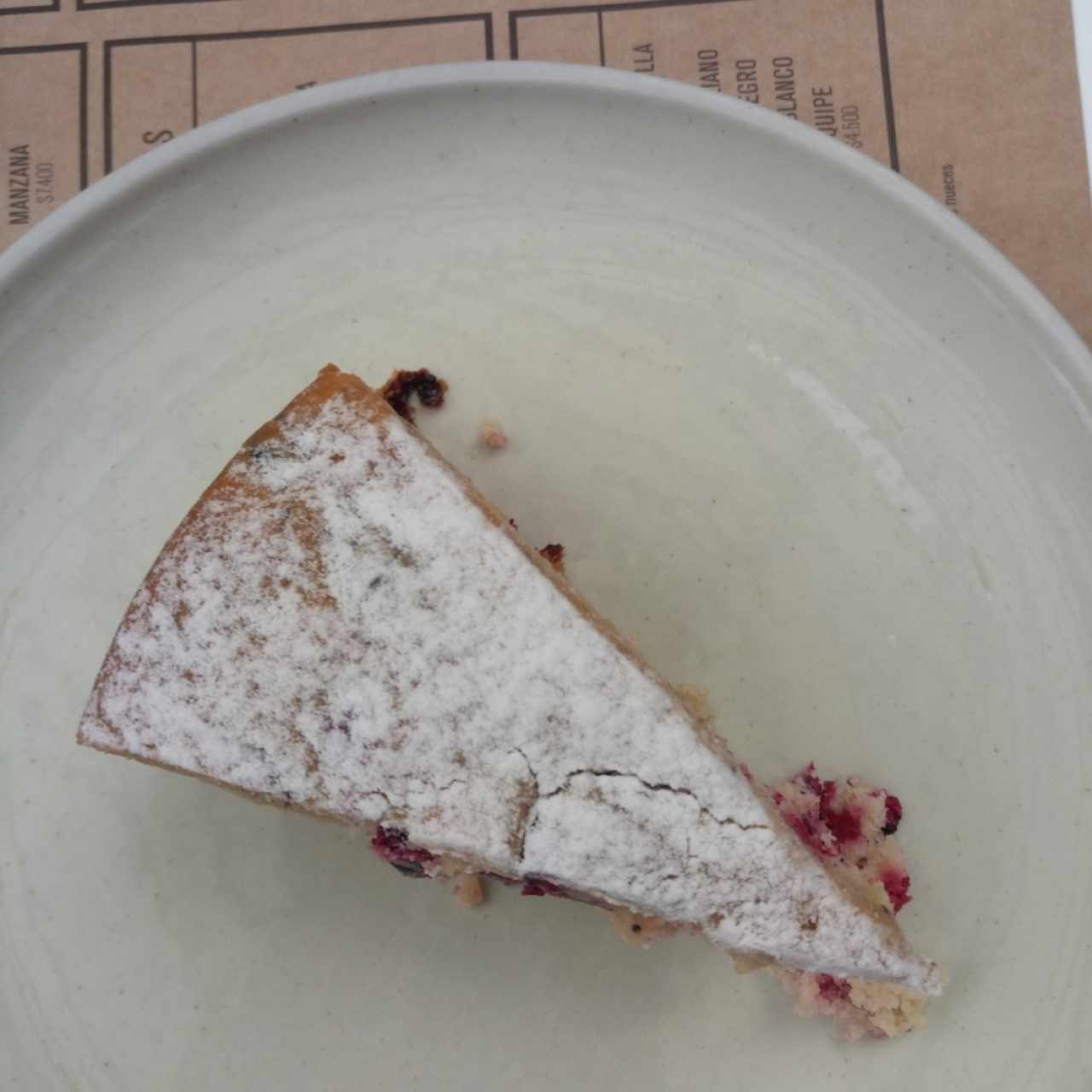 torta de agraz con amapola. 
