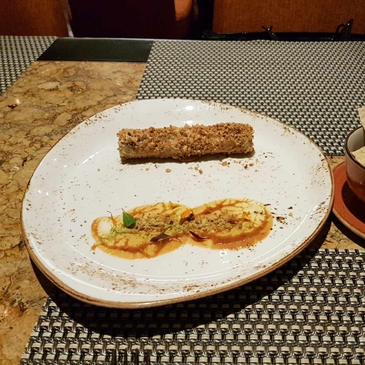 Foie  gras de pato con dulce de leche