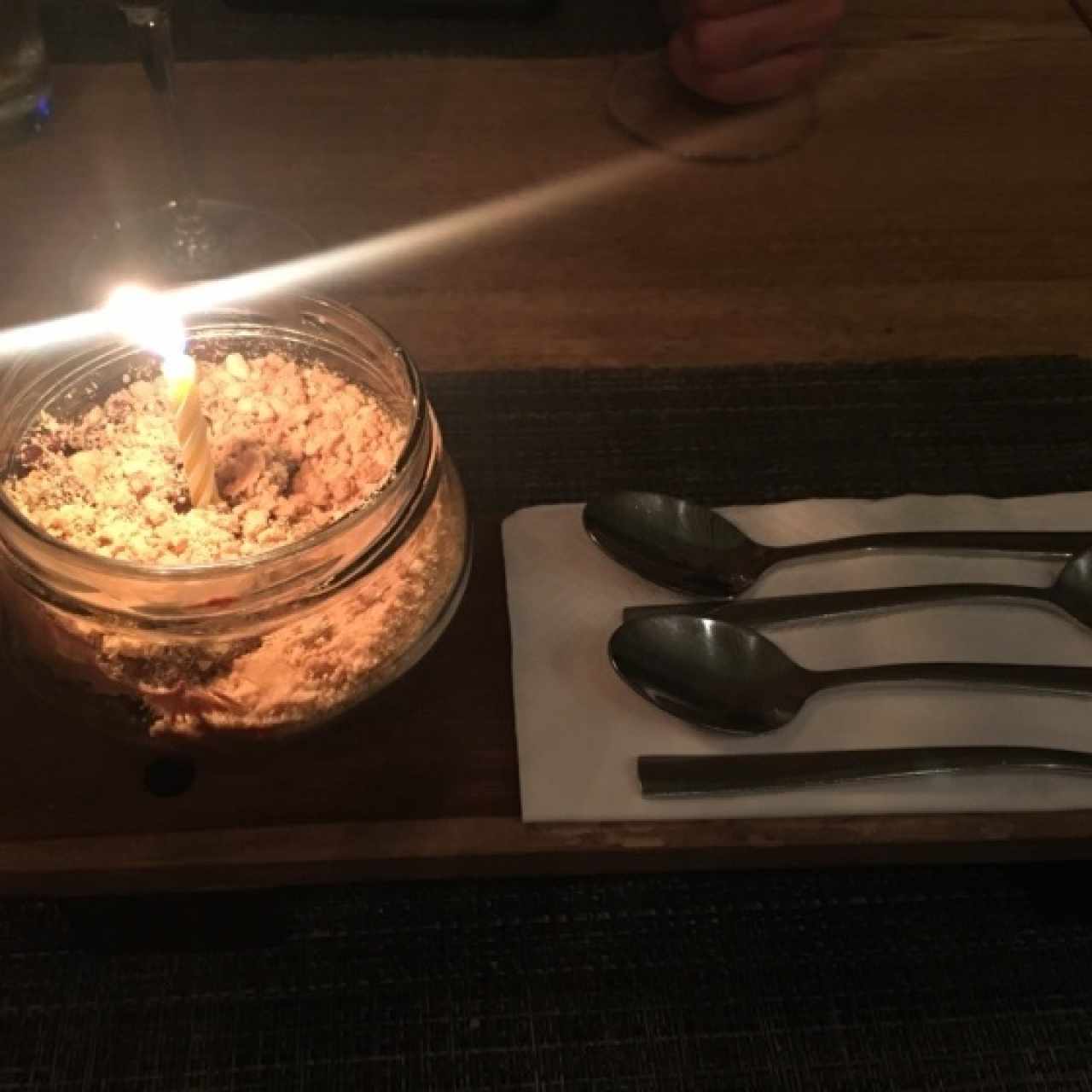mousse de chocolate de cumpleaños