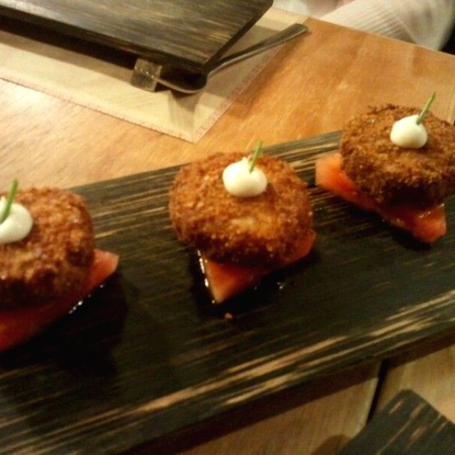 Croqueta y sandia
