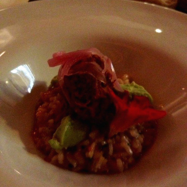 Risotto con cochinita pibil