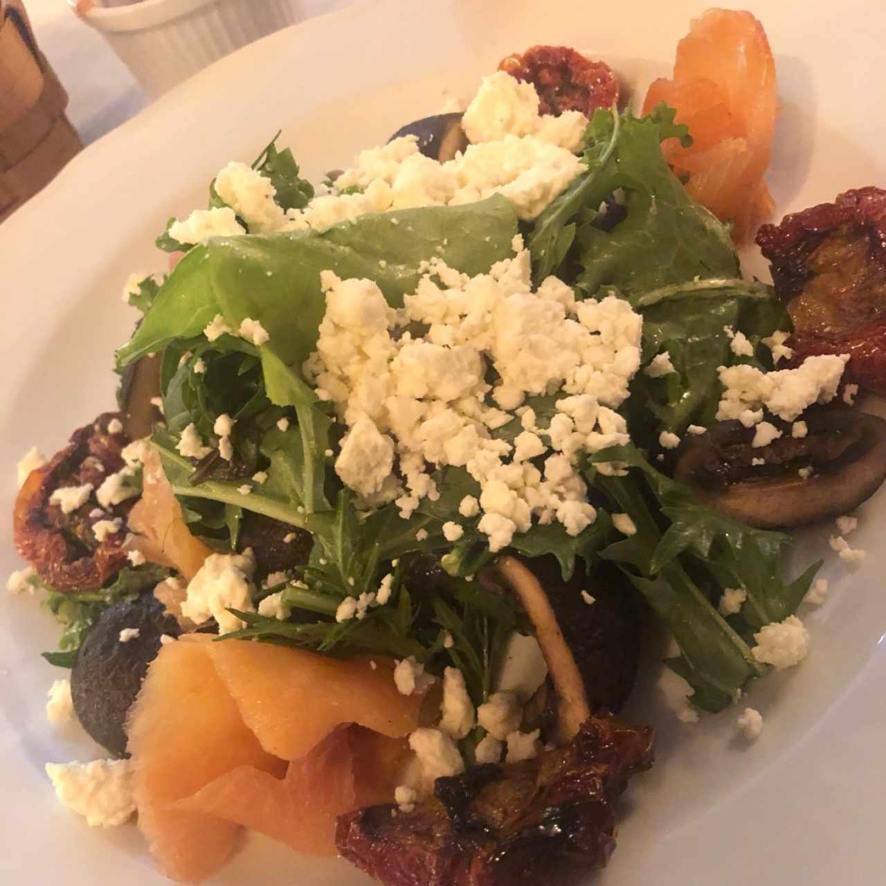 Ensalada Portobello y Salmon