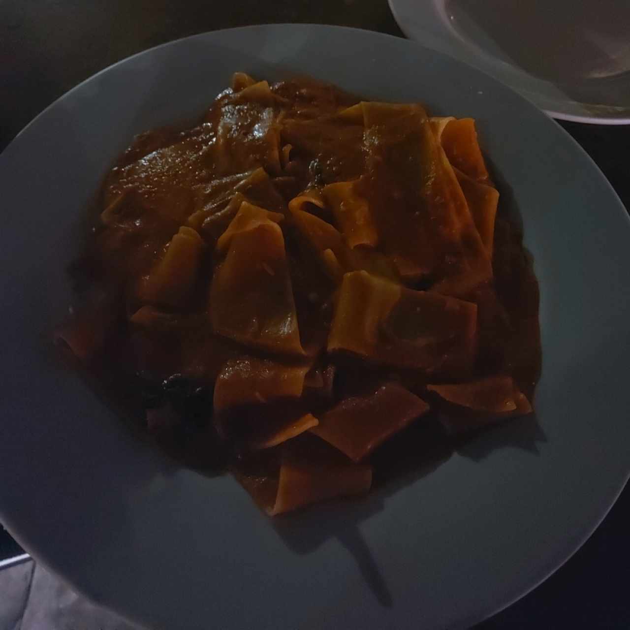 Parpadelle al teléfono 