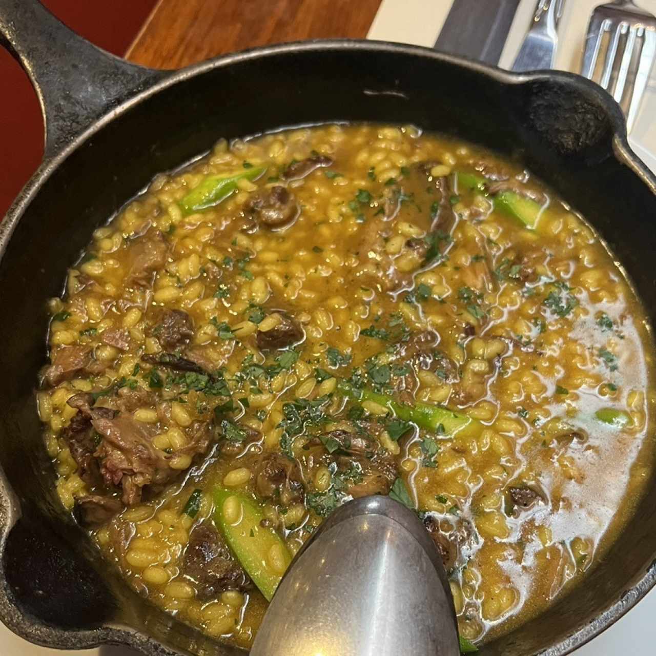 arroz con rado de toro