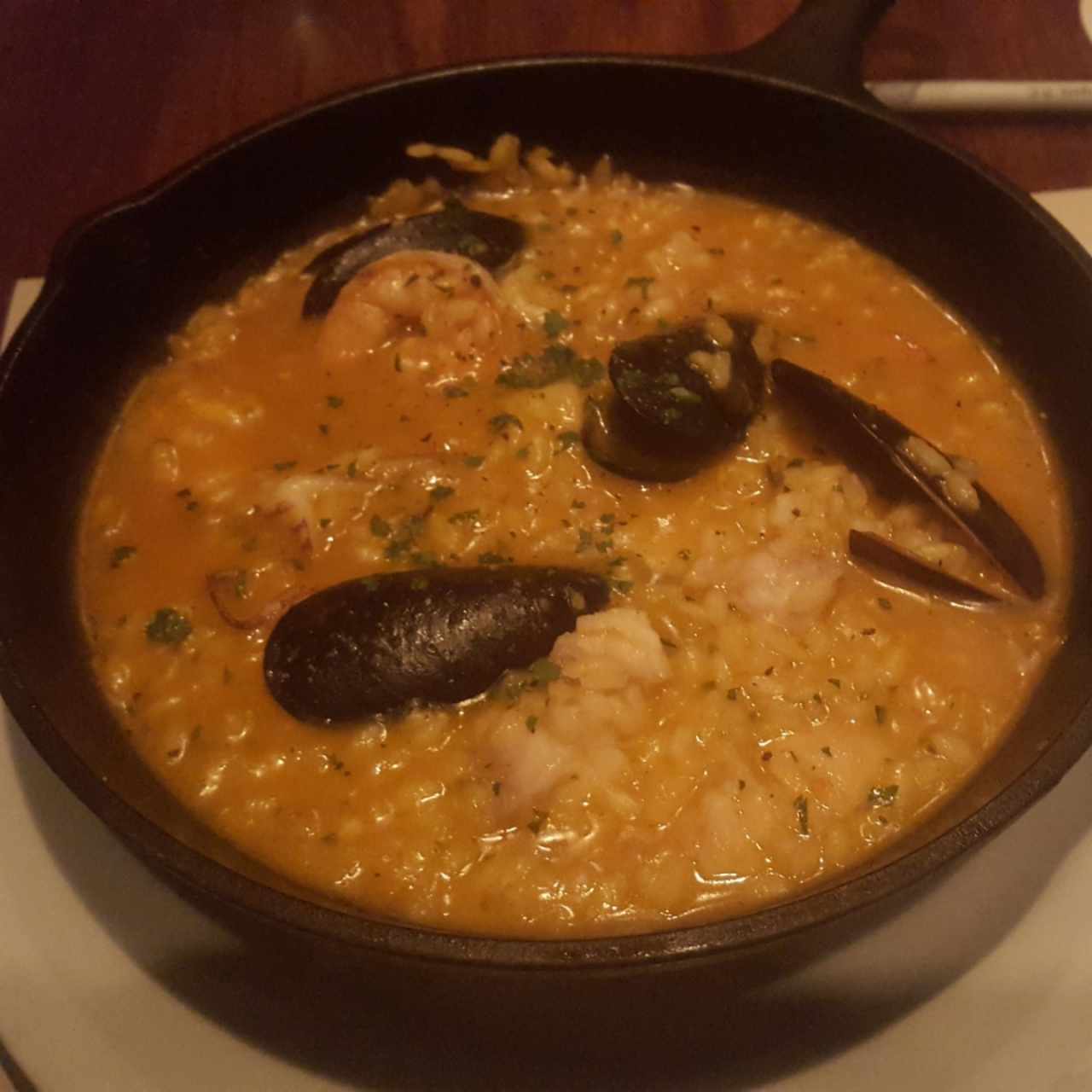 Arroz caldoso de mariscos 