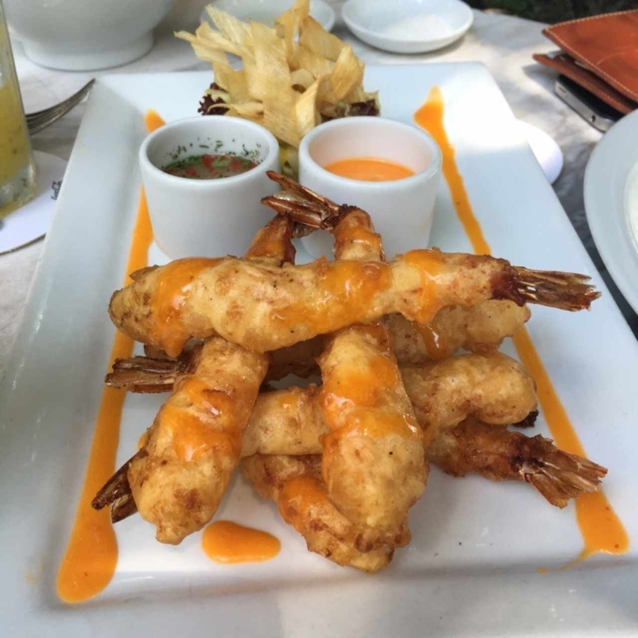 Langostinos Tempura