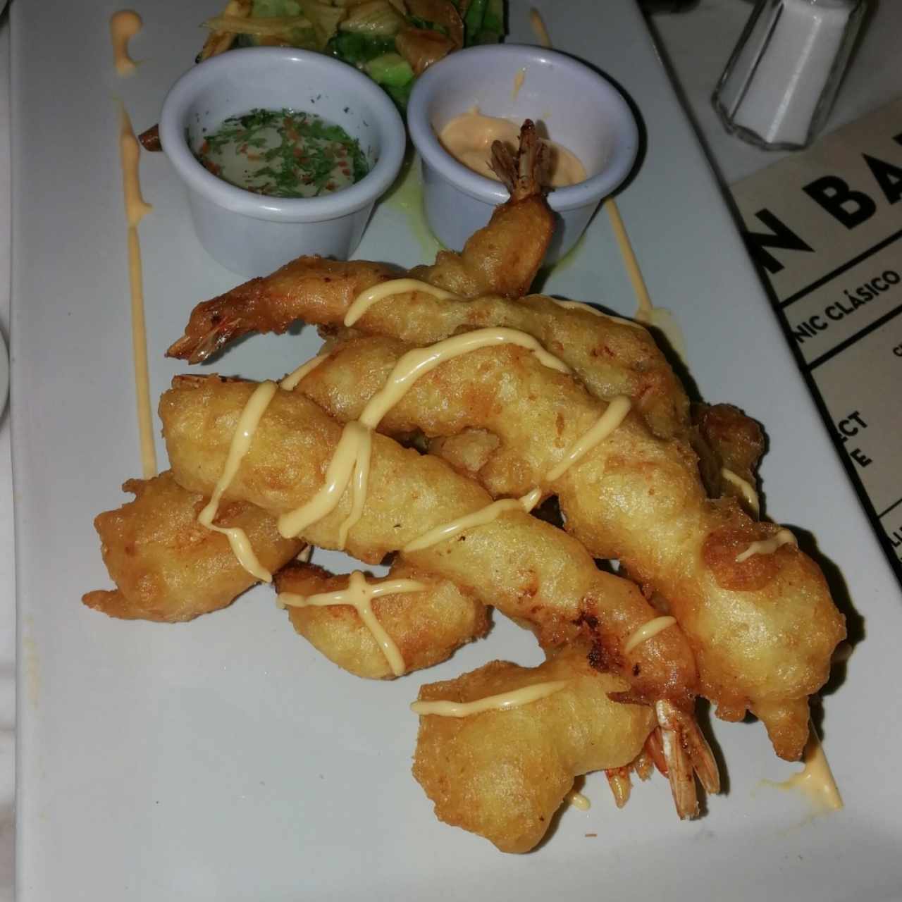 Langostinos apanados