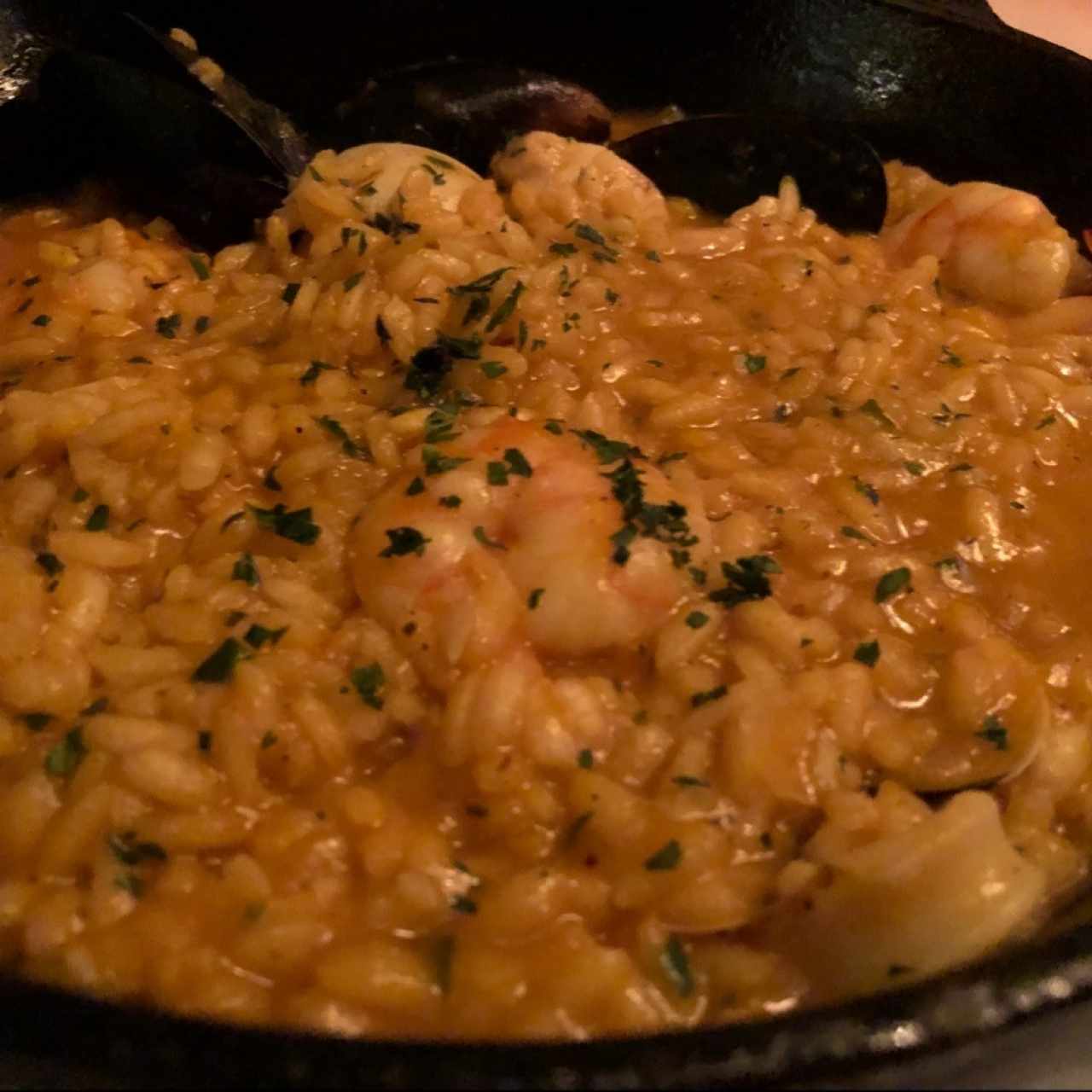 arroz meloso de mariscos