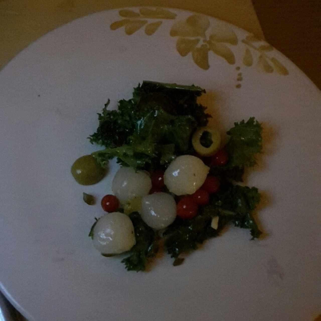 ensalada de acompañamiento del Ossobucco Leporello