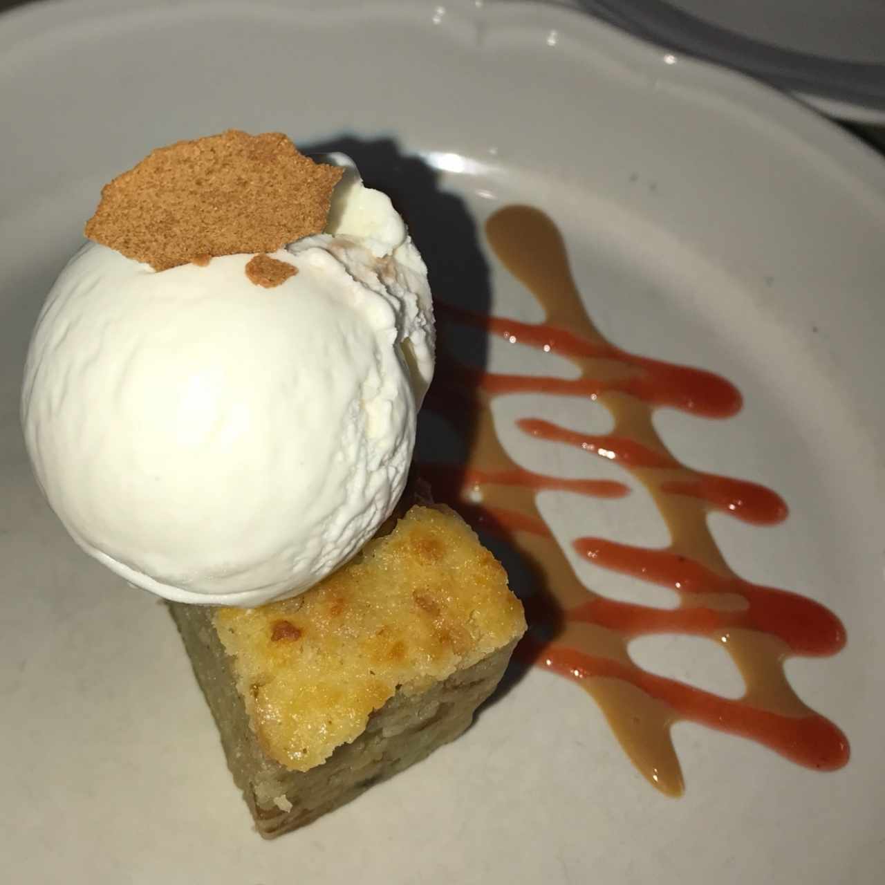 torta de almojabana con helado 