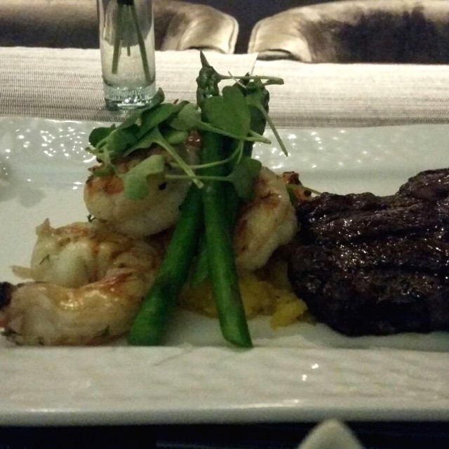Surf and turf... sin la langosta :(