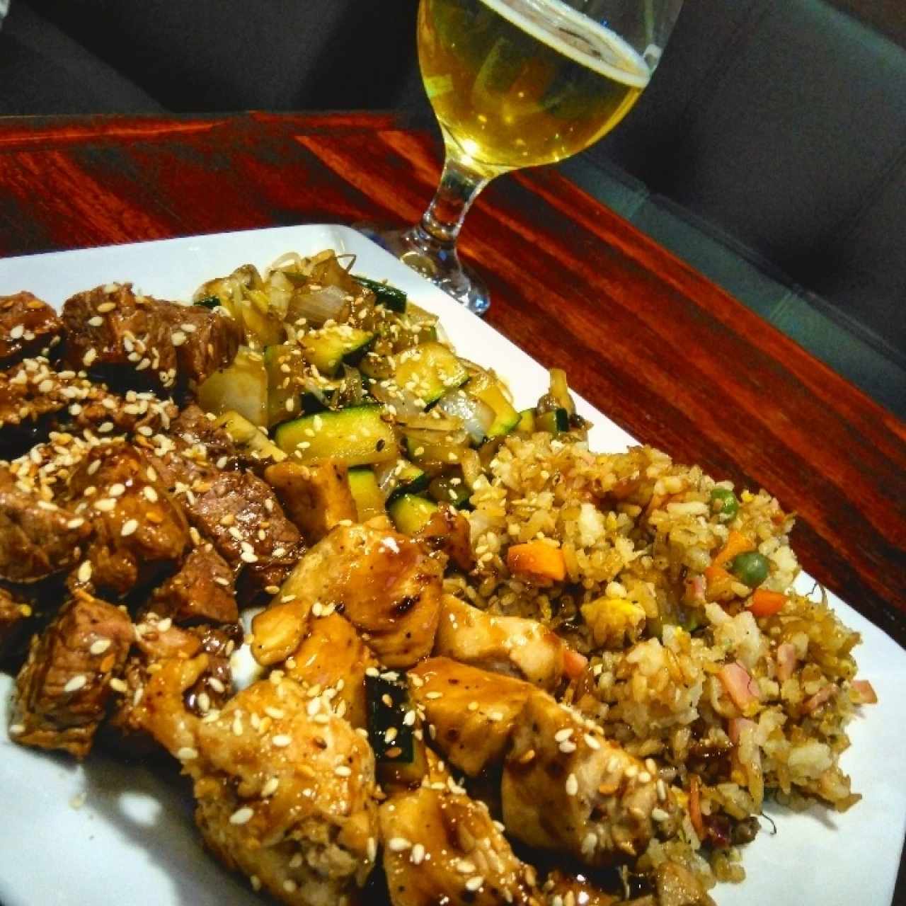 Teppan Mixto (Pollo supreme y Lomo Fino)