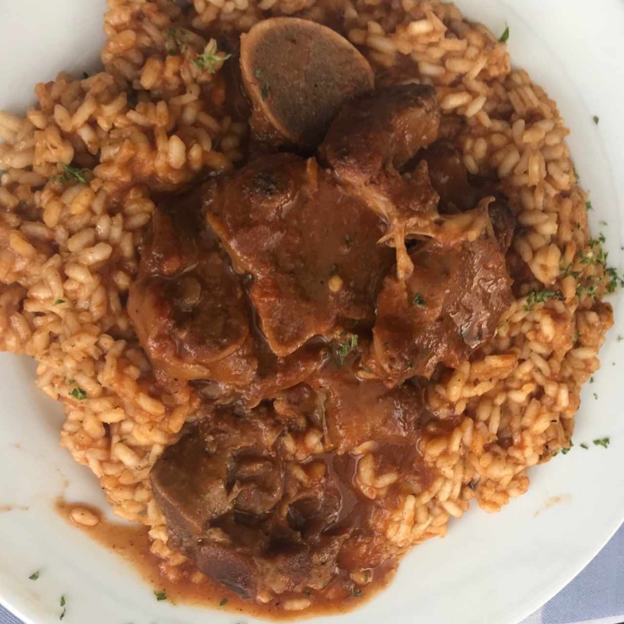 osobuco con risotto