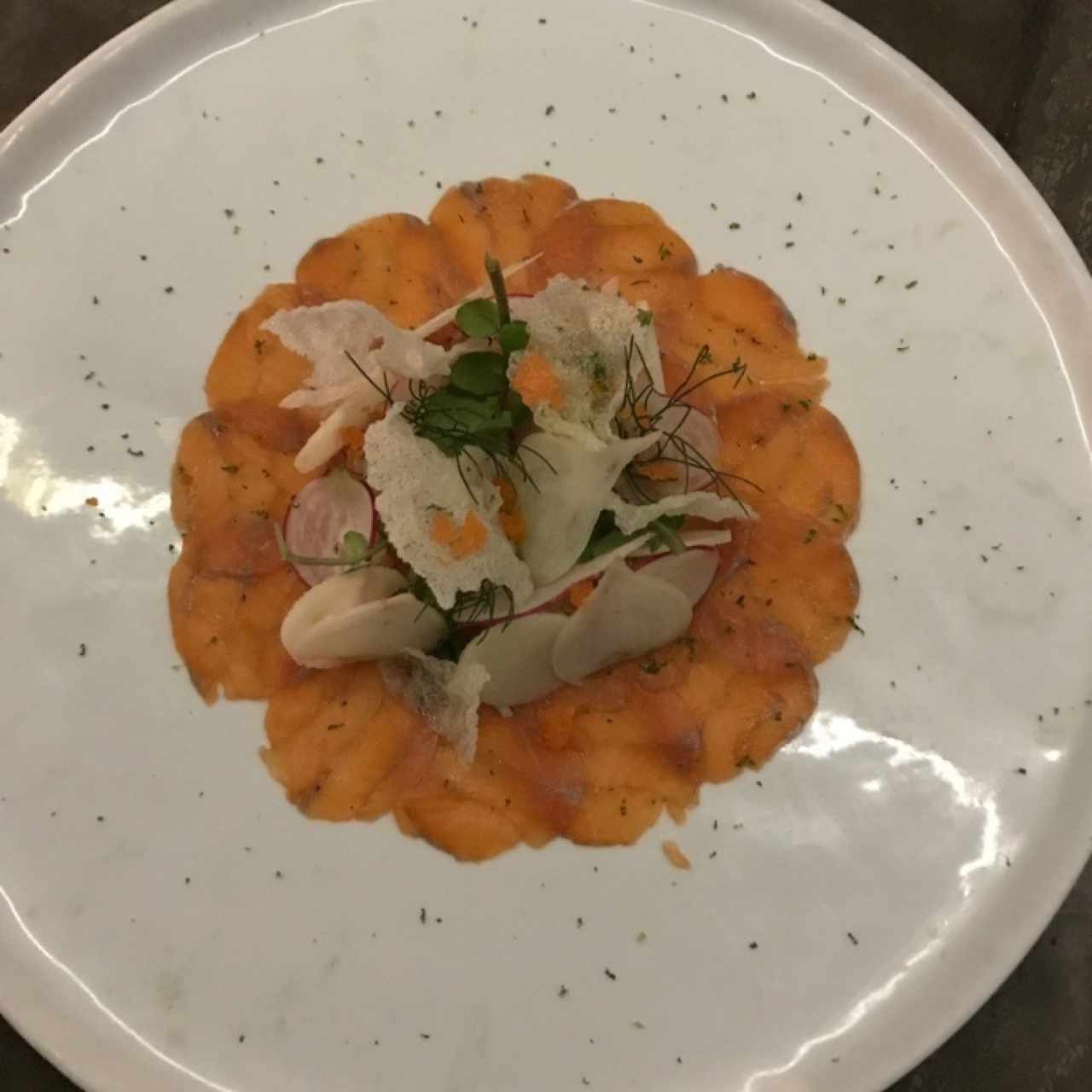 carpaccio de trucha 