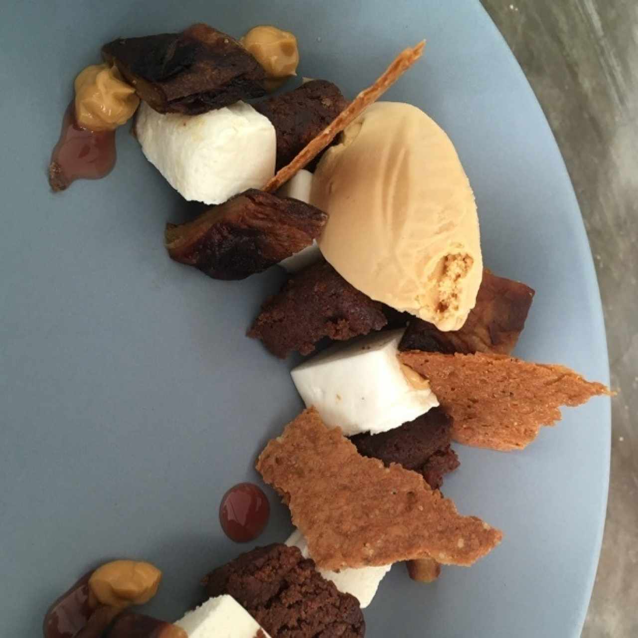chocolate, cebada, manzana