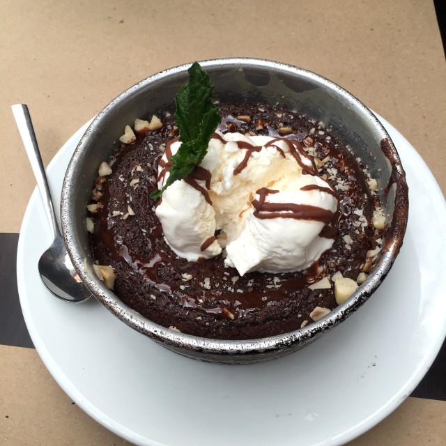 Deep dish brownie