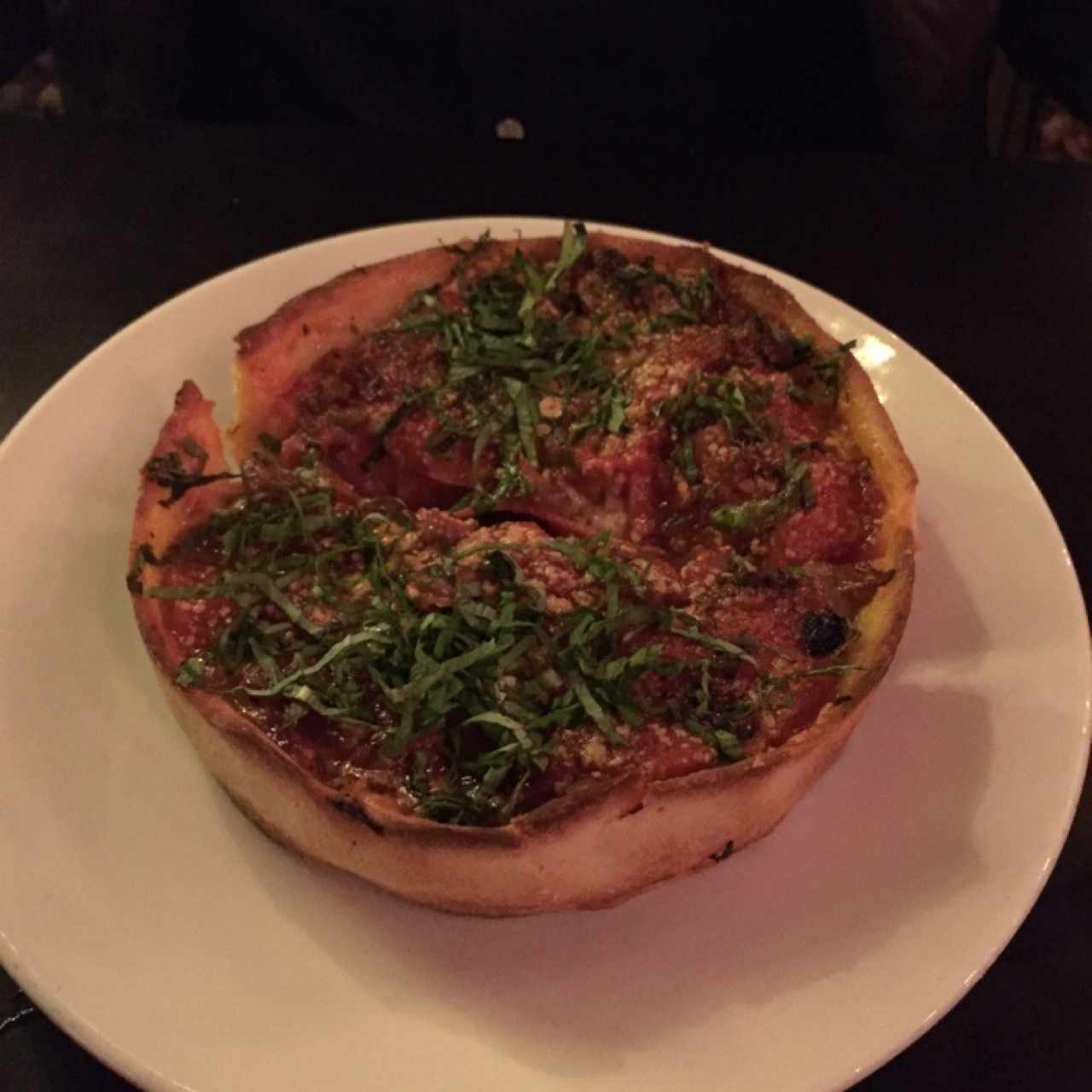 Deep Dish Salchicha & Pepperoni
