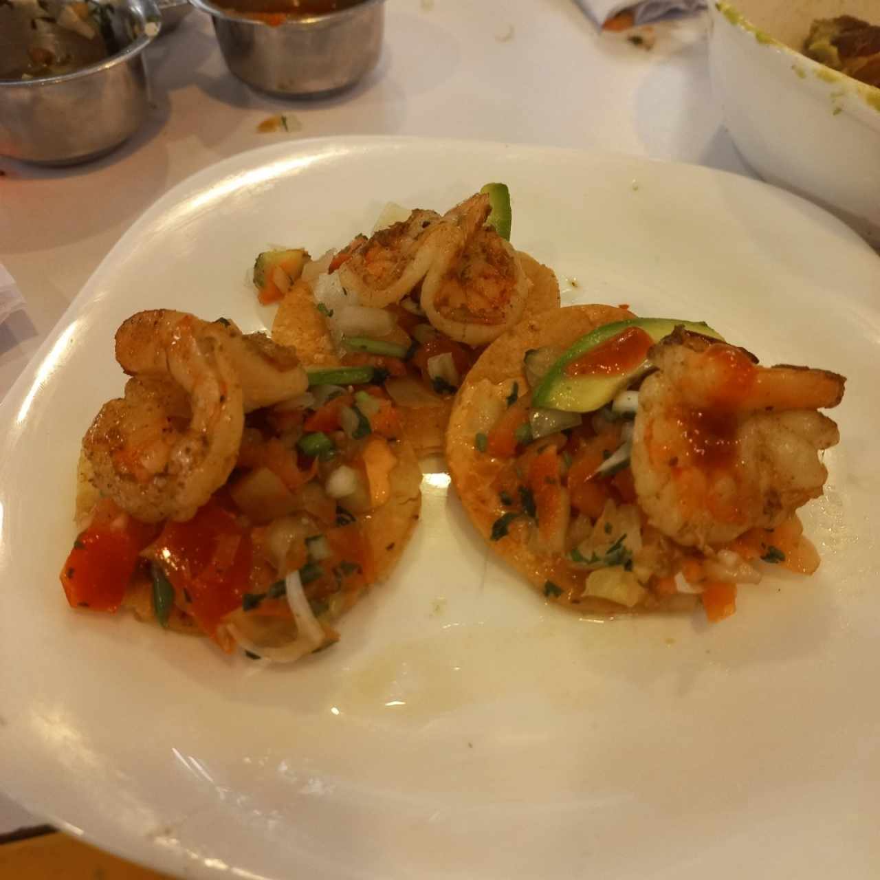 Tostadas de camarón